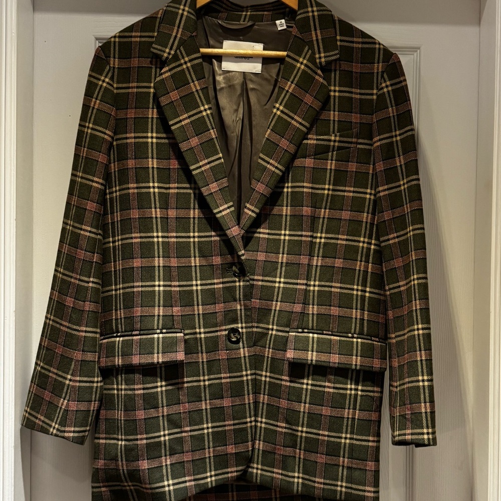 Wilfred Destiny Plaid Blazer
